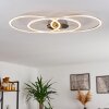 Johsa Deckenleuchte LED Nickel-Matt, Silber, 3-flammig