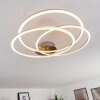 Johsa Deckenleuchte LED Nickel-Matt, Silber, 3-flammig