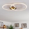 Johsa Deckenleuchte LED Nickel-Matt, 2-flammig