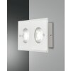 Fabas Luce Bali Wandleuchte LED Silber, 2-flammig