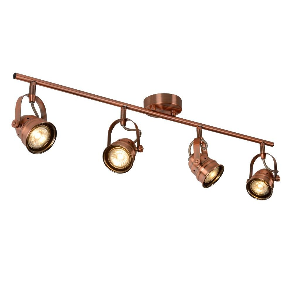 Lucide CIGAL Spot Kupferfarben, 4-flammig main product photo