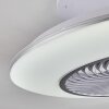 Nagoya Deckenventilator LED Weiß, 1-flammig, Fernbedienung