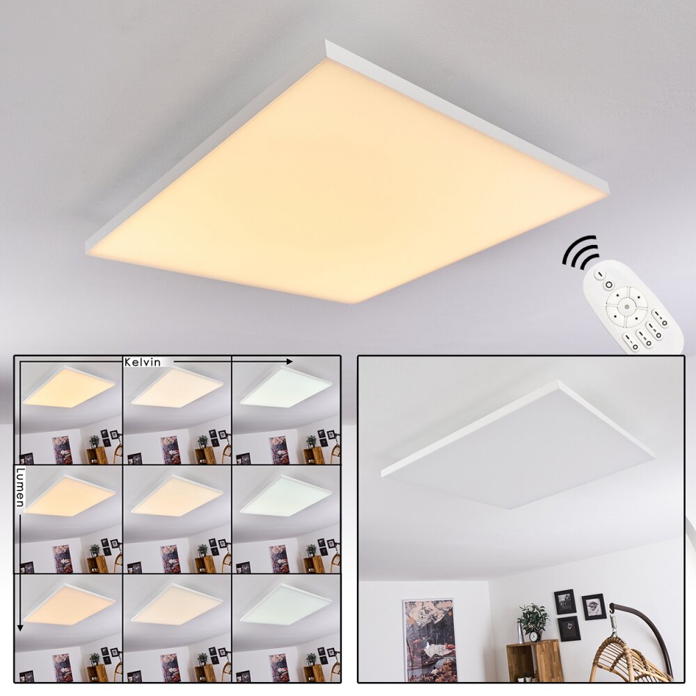 Buenaventura LED Panel Weiß, 1-flammig, Fernbedienung main product photo