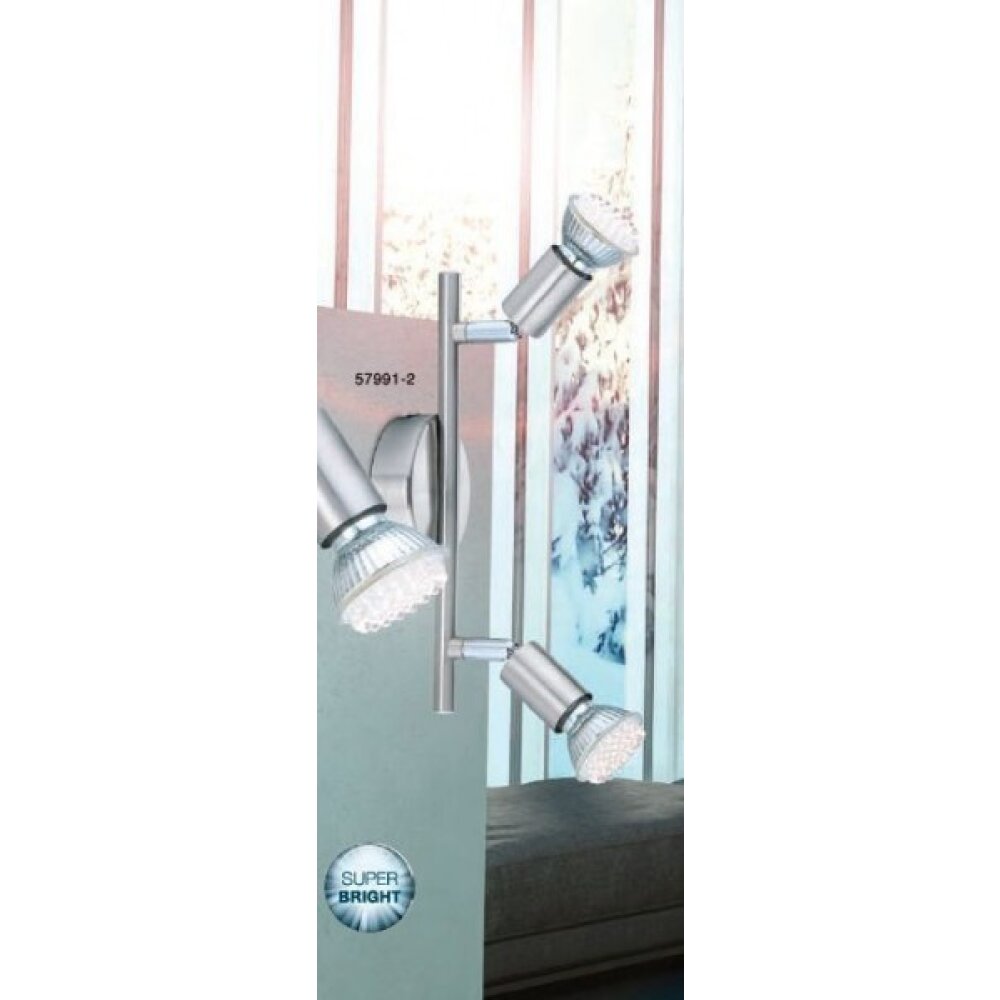 Globo MATRIX Strahler Edelstahl, Nickel-Matt, 2-flammig main product photo