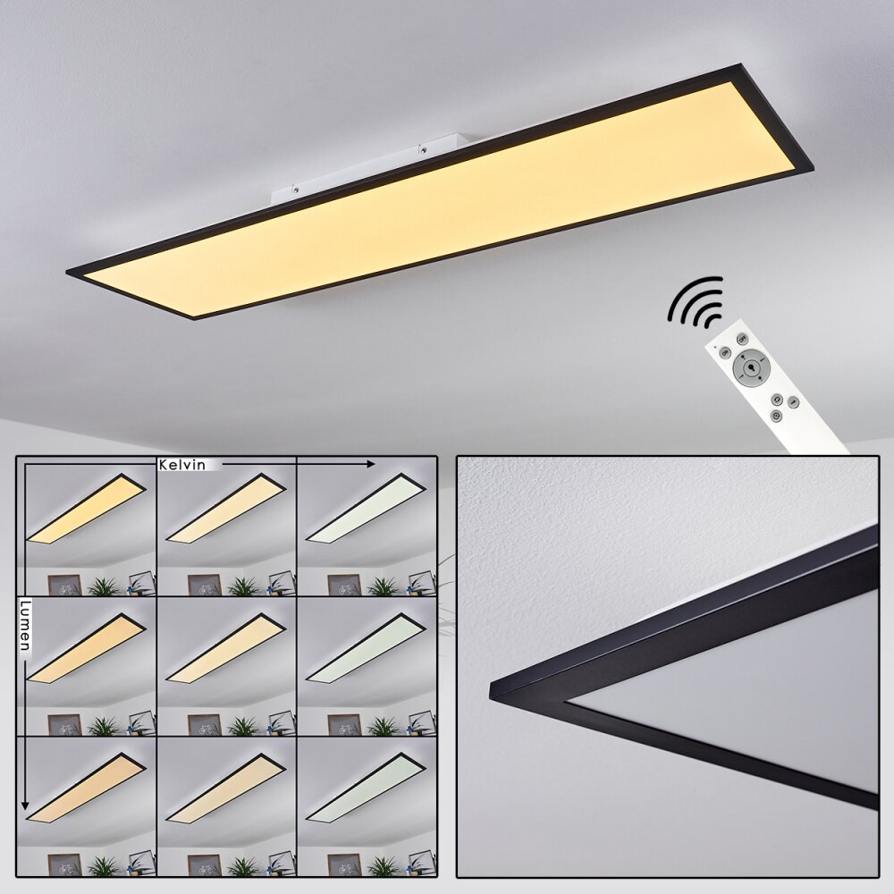 Nexo LED Panel Schwarz, 1-flammig, Fernbedienung main product photo
