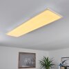 Salamo LED Panel Weiß, 1-flammig, Fernbedienung