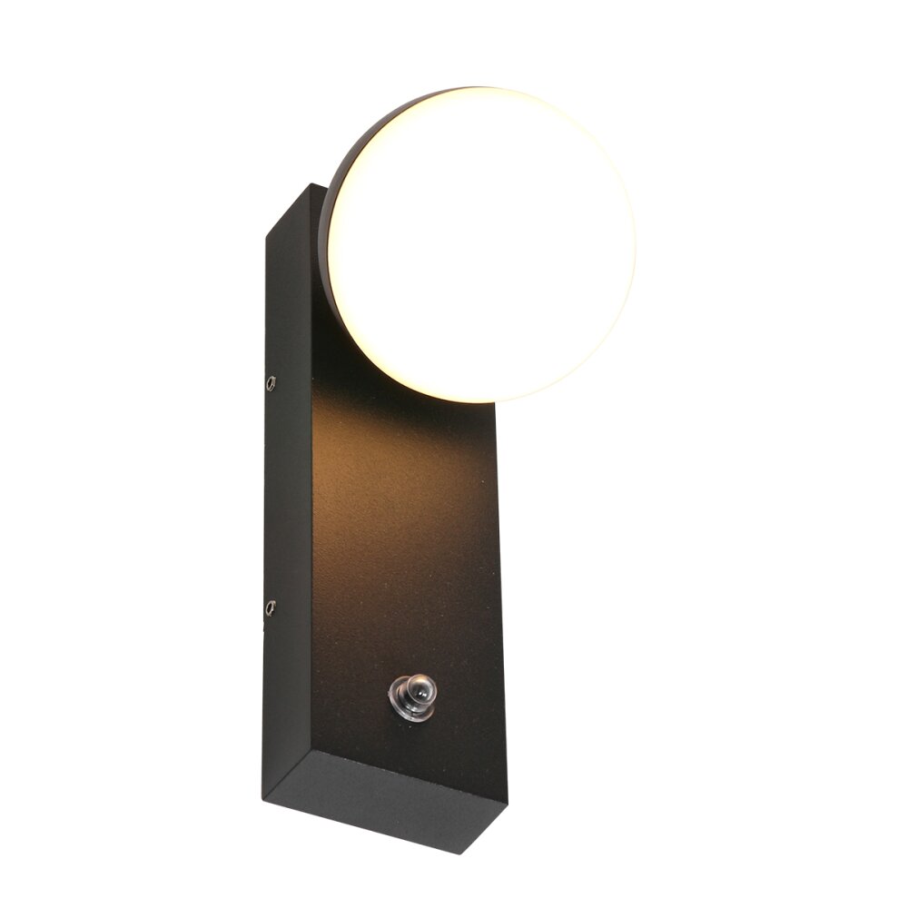 Steinhauer Simara Außenwandleuchte LED Schwarz, 1-flammig main product photo