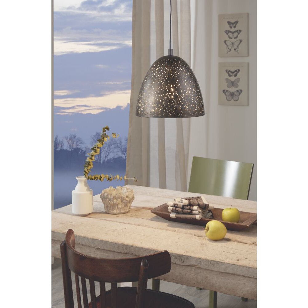 Eglo SAFI Hängeleuchte Braun, Gold, 1-flammig main product photo