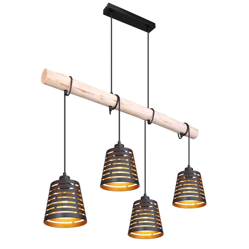 Globo ABLONA Hängeleuchte Schwarz, 4-flammig main product photo
