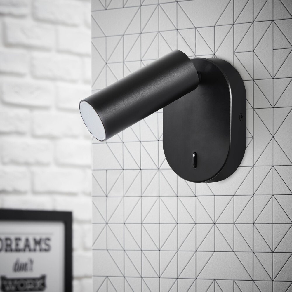 Brilliant Soeren Wandleuchte LED Schwarz, 1-flammig main product photo