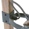 Steinhauer Gearwood Stehleuchte Grau, Holz hell, 2-flammig