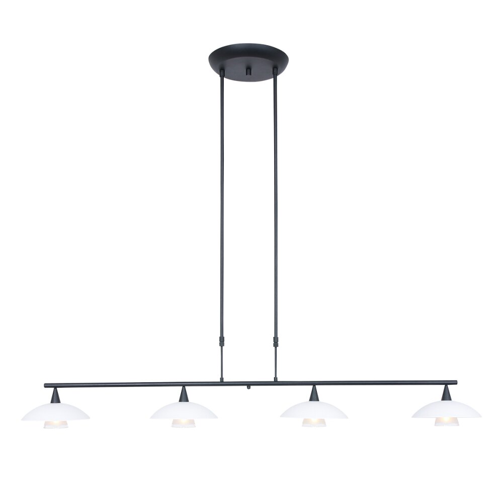 Steinhauer Tallerken Pendelleuchte LED Nickel-Matt, 4-flammig main product photo