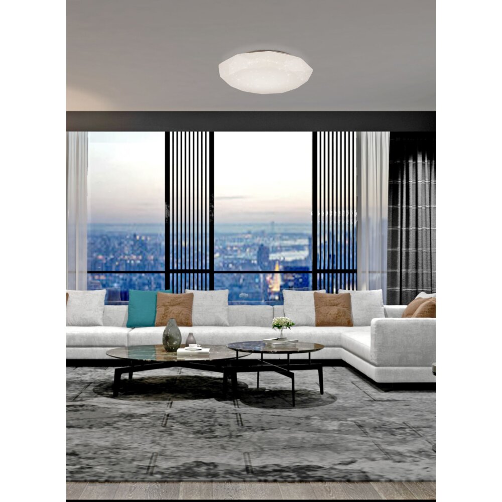 Mantra DIAMANTE SMART Deckenleuchte LED Weiß, 1-flammig, Fernbedienung main product photo