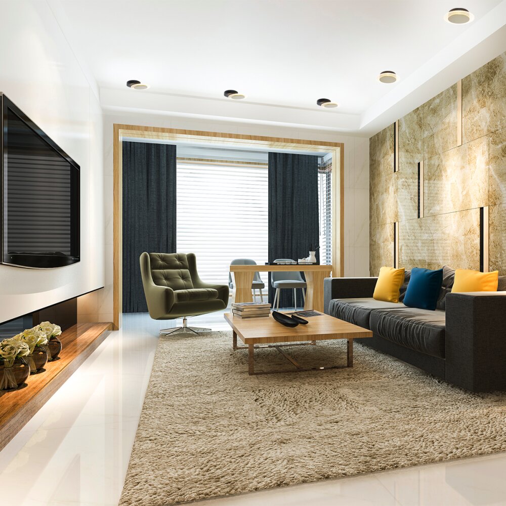 Steinhauer Lido Deckenleuchte LED Gold, Schwarz, 1-flammig main product photo