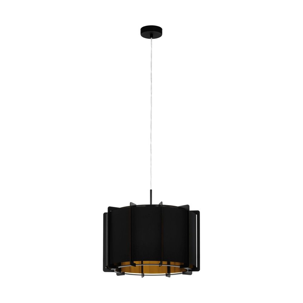 EGLO PINETA Hängeleuchte Schwarz, 1-flammig main product photo