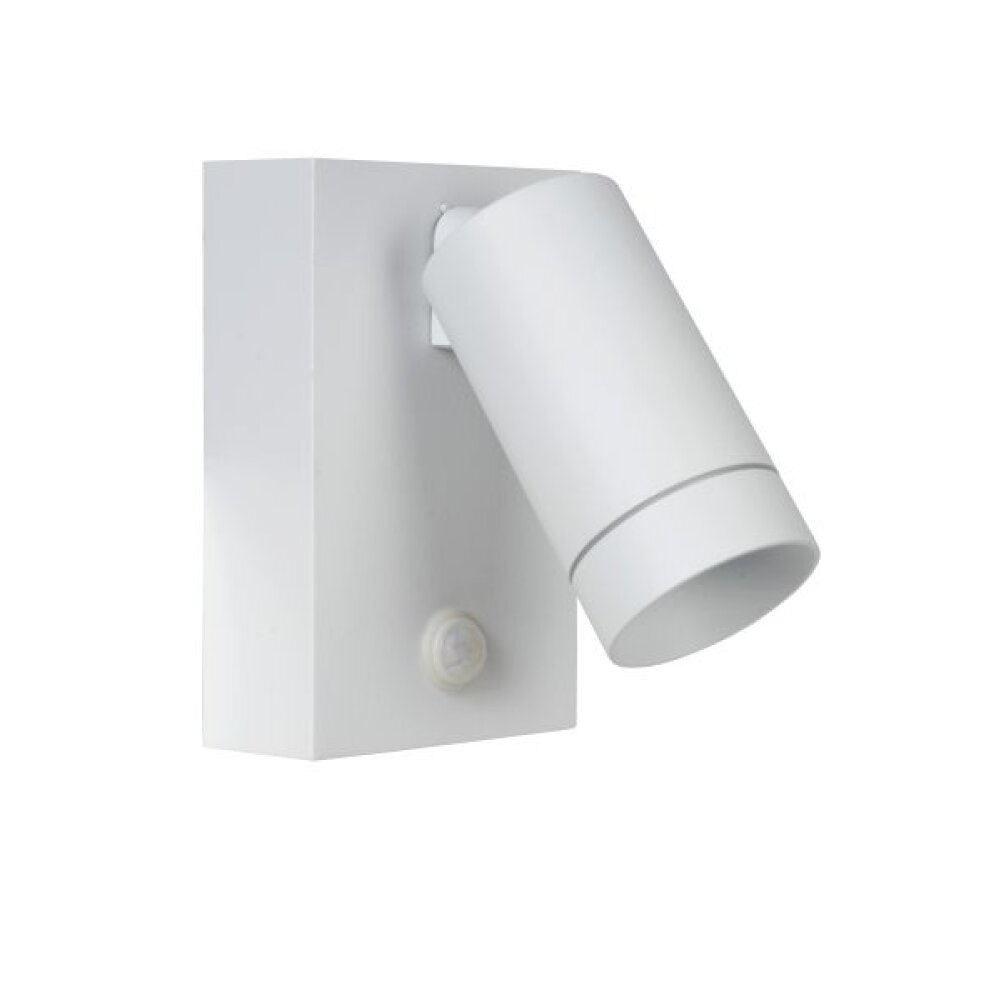 Lucide TAYLOR Außenwandleuchte Weiß, 1-flammig, Bewegungsmelder main product photo