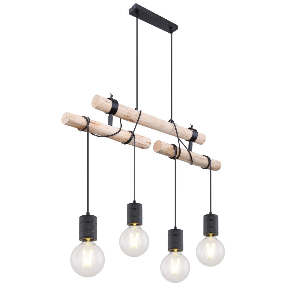 Globo HERMINE Hängeleuchte Schwarz, 4-flammig main product photo