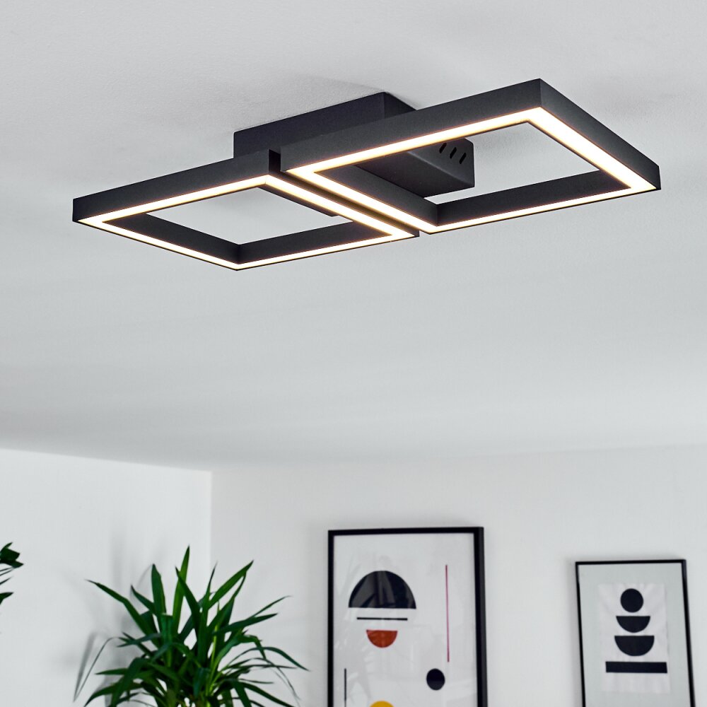 Cavareno Deckenleuchte LED Schwarz, 1-flammig main product photo