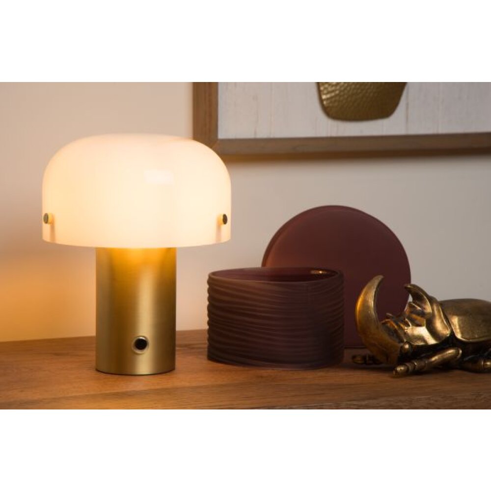 Lucide TIMON Tischleuchte Messing, 1-flammig main product photo