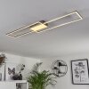 Torresella Deckenleuchte LED Nickel-Matt, 2-flammig, Fernbedienung