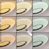 Roseto Deckenleuchte LED Chrom, Transparent, Klar, Weiß, 1-flammig, Fernbedienung