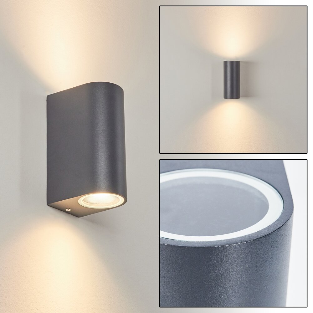 Kingstown Außenwandleuchte Anthrazit, 2-flammig main product photo
