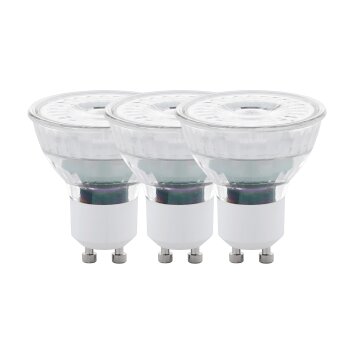 Eglo 3er Set LED GU10 4,5 Watt 2700 Kelvin 345 Lumen