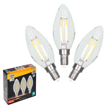 Eglo 3er Set LED E14 4 Watt 2700 Kelvin 470 Lumen