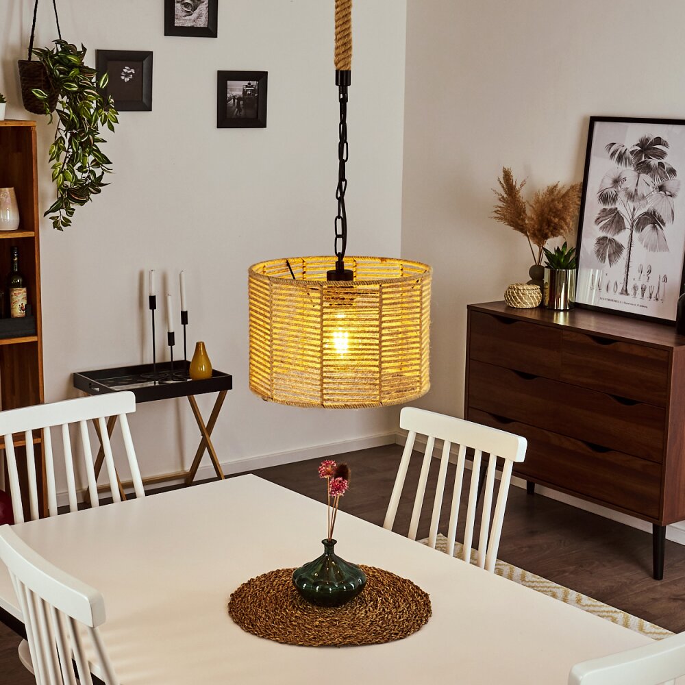 Sulzano Hängeleuchte Braun, Schwarz, 1-flammig main product photo