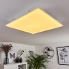 Salamo LED Panel Weiß, 1-flammig, Fernbedienung