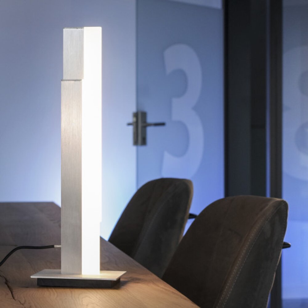 Paul Neuhaus Q-TOWER Tischleuchte LED Aluminium, 2-flammig, Fernbedienung main product photo