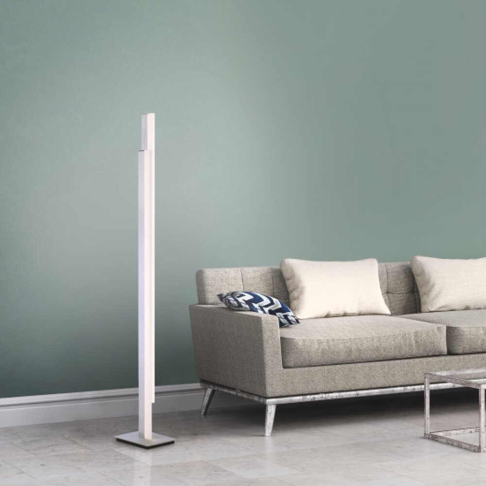 Paul Neuhaus Q-TOWER Stehleuchte LED Aluminium, 2-flammig, Fernbedienung main product photo