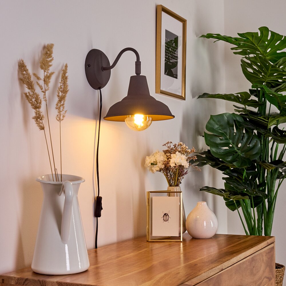 Palaina Wandleuchte Braun, 1-flammig main product photo