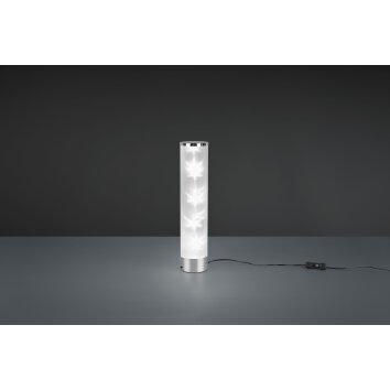 Reality Rico Tischleuchte LED Chrom, 1-flammig, Fernbedienung, Farbwechsler