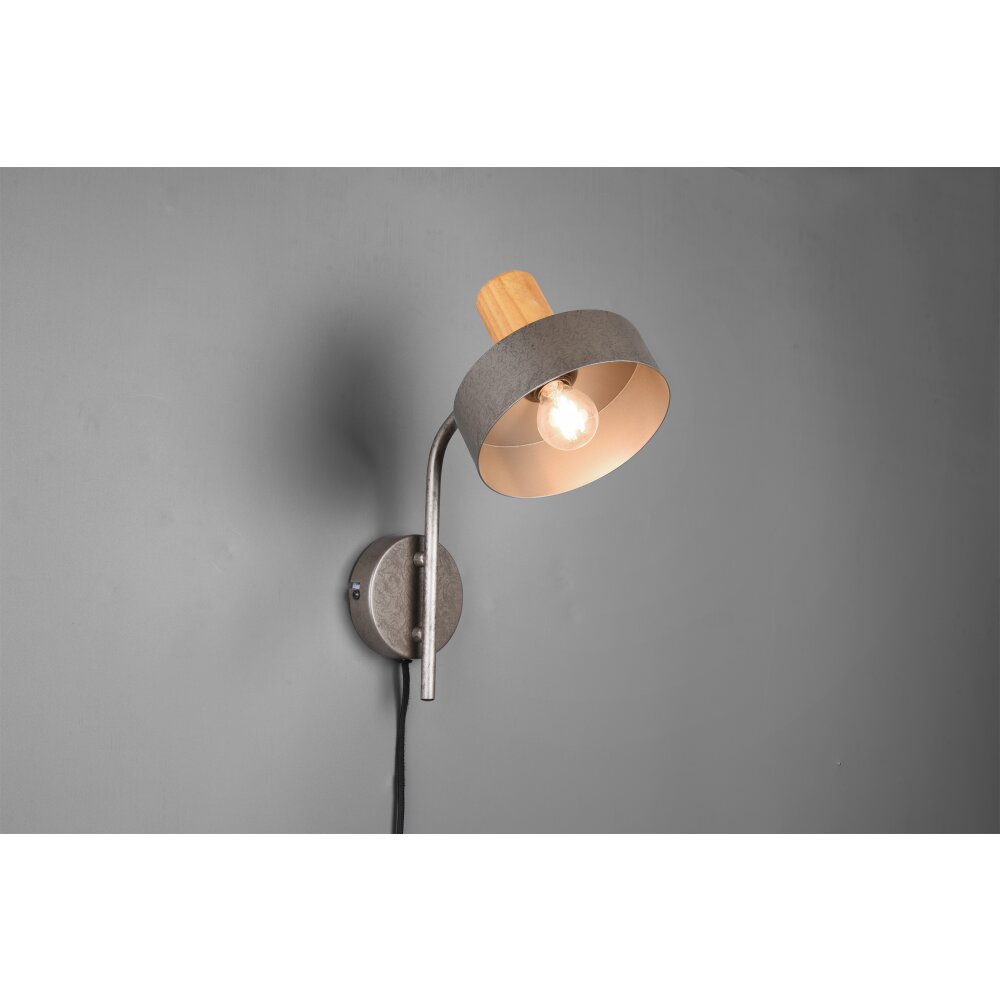 Trio Gaya Wandleuchte Dunkelbraun, Nickel-Matt, 1-flammig main product photo