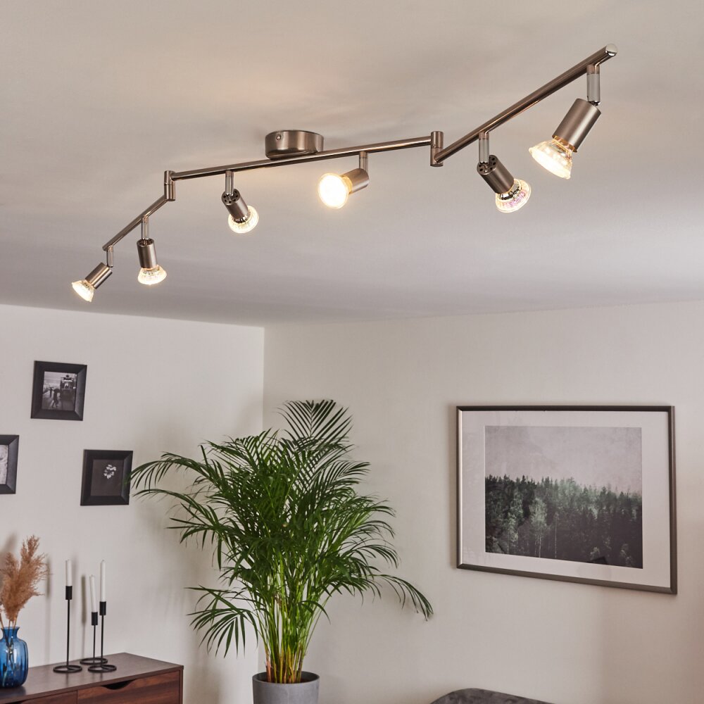 Oula Deckenleuchte LED Nickel-Matt, 6-flammig main product photo