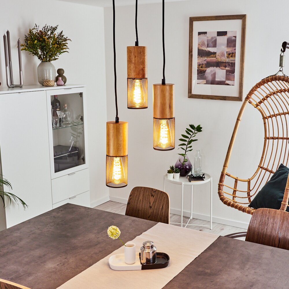 Lenalau Pendelleuchte Schwarz, 3-flammig main product photo