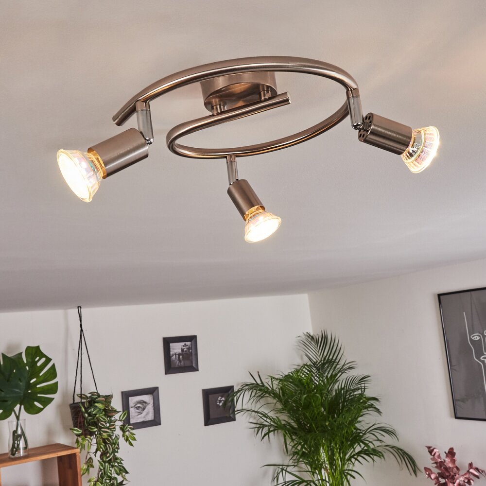 Oula Deckenleuchte LED Nickel-Matt, 3-flammig main product photo