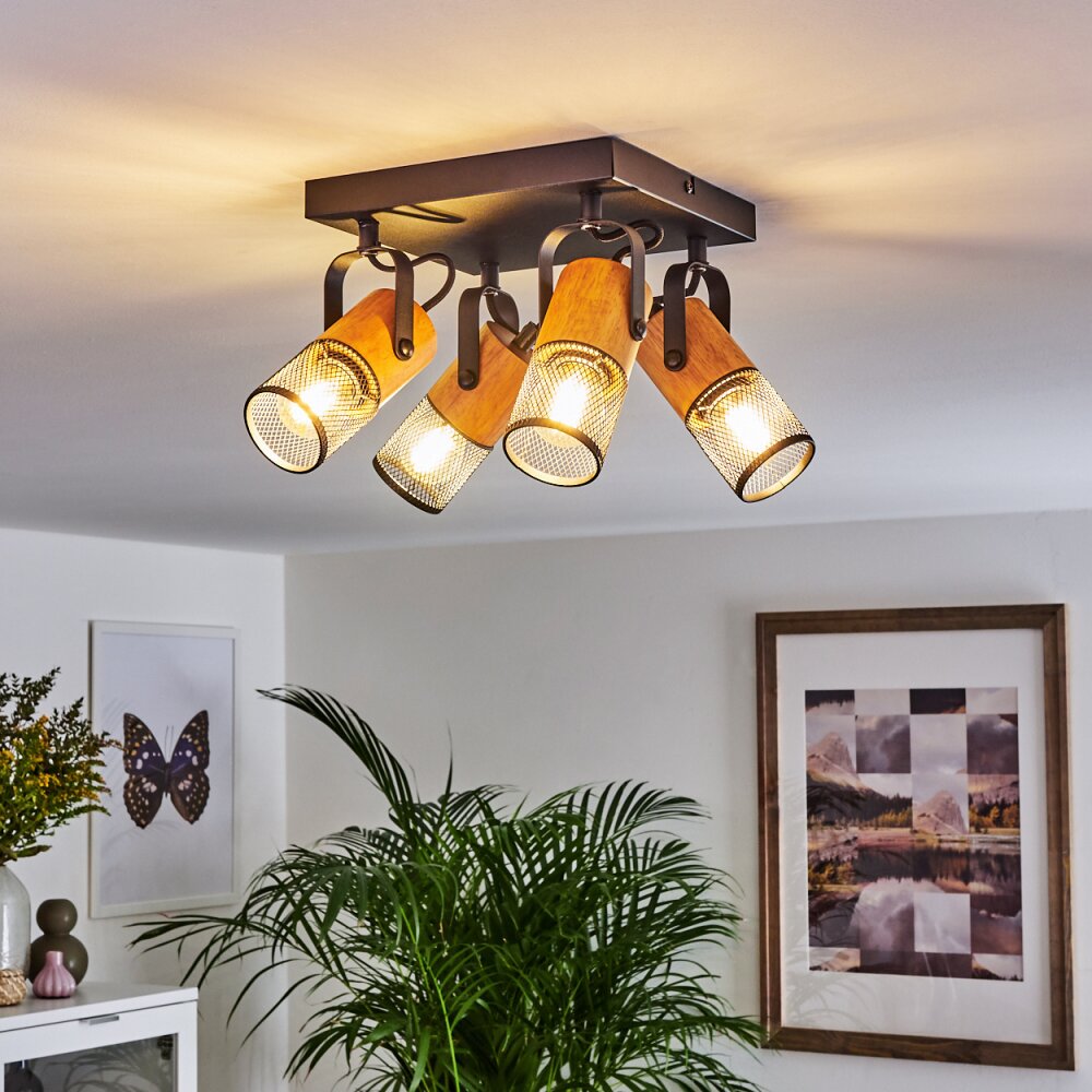 Lenalau Deckenleuchte Schwarz, 4-flammig main product photo
