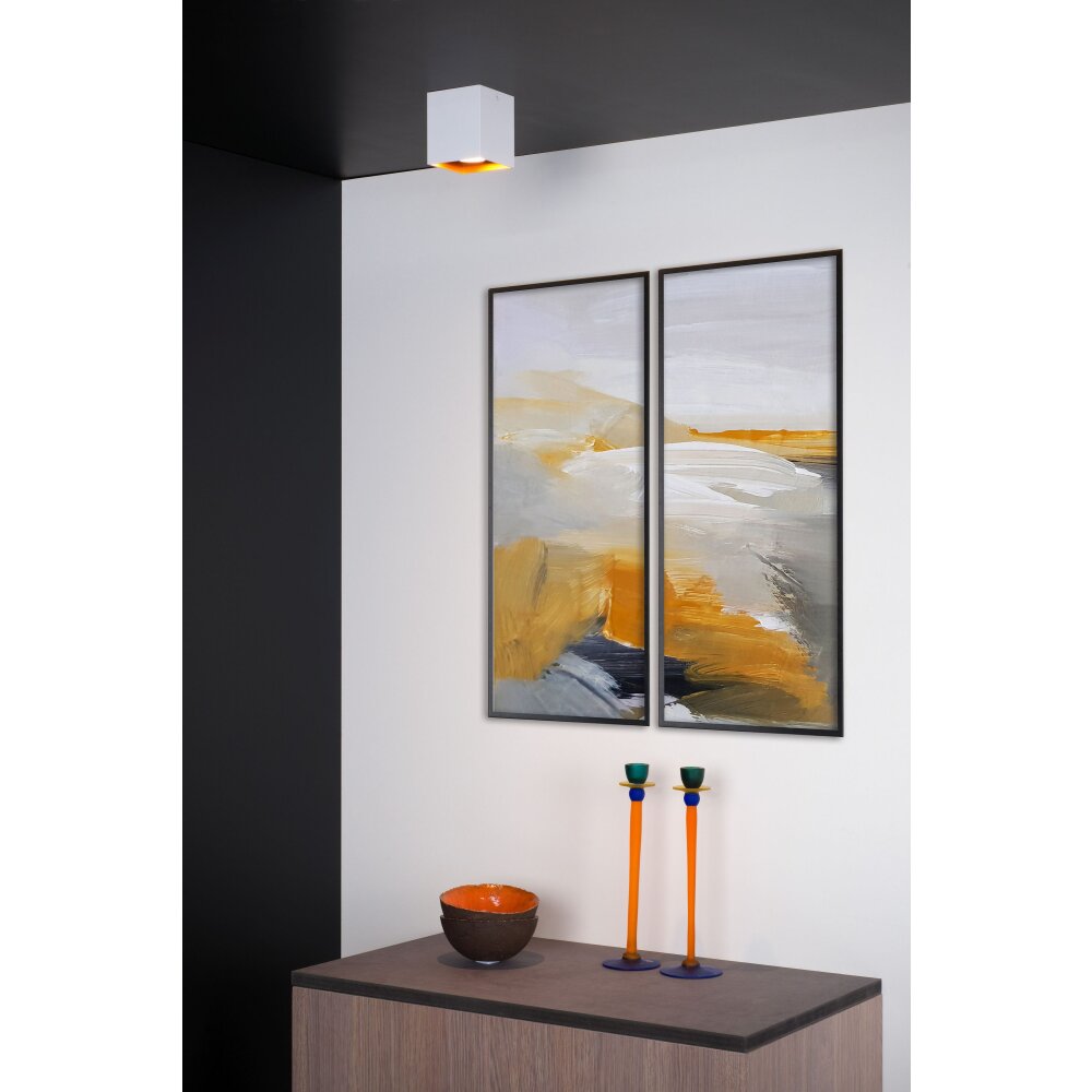 Lucide BIDO Deckenleuchte Kupferfarben, Weiß, 1-flammig main product photo