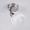 Warga Deckenleuchte LED Nickel-Matt, 1-flammig