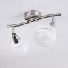 Warga Deckenleuchte LED Nickel-Matt, 2-flammig