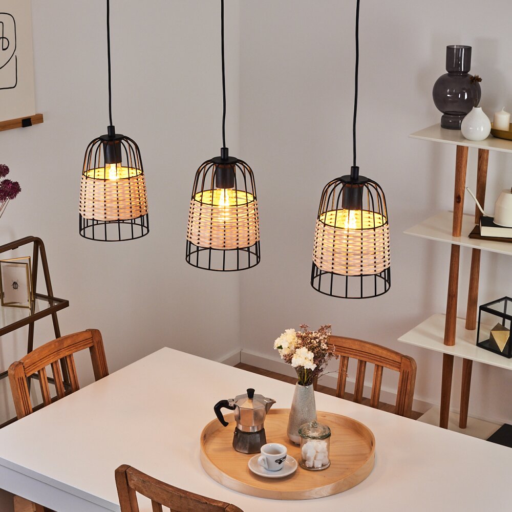 Recinto Pendelleuchte Schwarz, 3-flammig main product photo