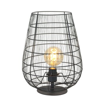 Steinhauer Gloom Tischleuchte Schwarz, 1-flammig