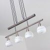 Warga Pendelleuchte LED Nickel-Matt, 4-flammig