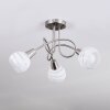 Warga Deckenleuchte LED Nickel-Matt, 3-flammig