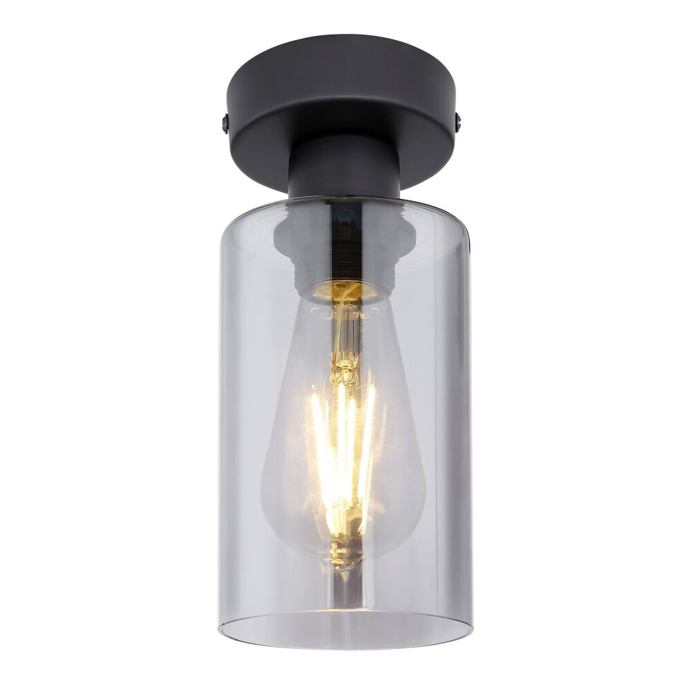 Globo HADERA Deckenleuchte Schwarz, 1-flammig main product photo