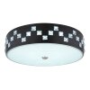 Globo ABELIA Deckenleuchte LED Schwarz, 1-flammig