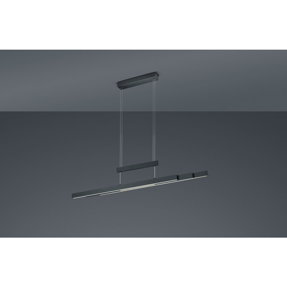 Trio Leuchten Trajan Pendelleuchte LED Schwarz, 3-flammig main product photo