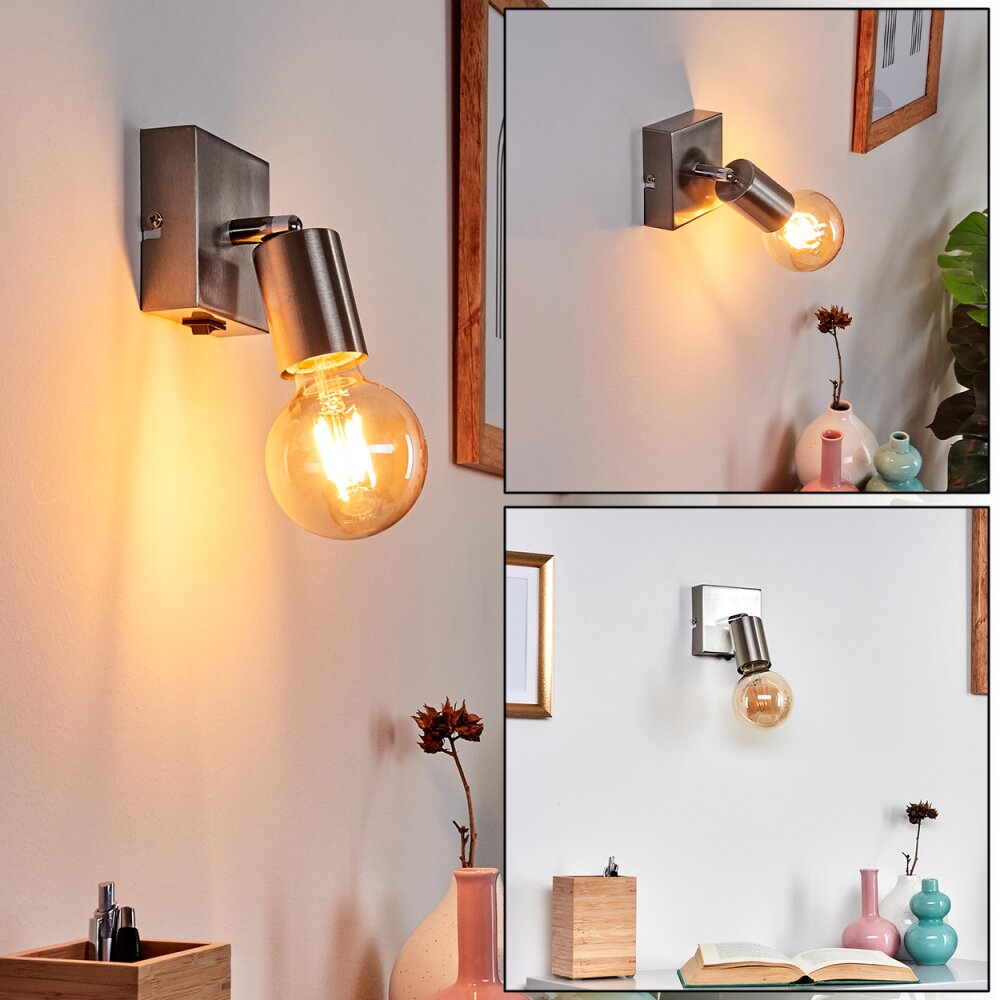 Tulla Wandleuchte Nickel-Matt, 1-flammig main product photo
